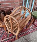 Vintage rieten rotan lectuur mand lectuurmand, Antiek en Kunst, Curiosa en Brocante, Ophalen