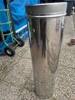 Dubbelwandige kachelpijp, Ophalen of Verzenden, Zo goed als nieuw, Rvs, Minder dan 2 meter