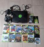 X box original compleet met 2 controlers en 10 games., Spelcomputers en Games, Spelcomputers | Xbox Original, Ophalen, Gebruikt