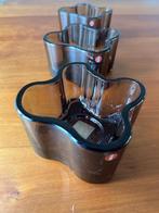 Iittala Aalto  3 glazen sfeerlichten, Ophalen, Overige materialen, Zo goed als nieuw, Kandelaar