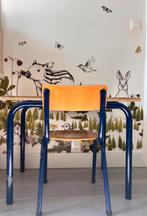 Vintage schoolsetje tafel met twee stoelen, nog origineel, Kinderen en Baby's, Kinderkamer | Tafels en Stoelen, Ophalen, Gebruikt