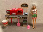 Barbie, pizzabakker speelset. 1x gebruikt, Kinderen en Baby's, Speelgoed | Poppen, Nieuw, Ophalen of Verzenden, Barbie