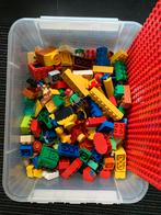 Grote Bak Duplo Stenen met Figuren en Bouwplaat, Ophalen of Verzenden, Gebruikt, Losse stenen, Duplo