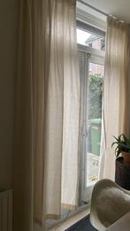 Linnen gordijn, kleur naturel, 100 tot 150 cm, 200 cm of meer, Nieuw, Ophalen of Verzenden