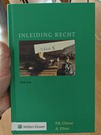 A. Ellian - Inleiding recht, Ophalen of Verzenden, Zo goed als nieuw, A. Ellian; P.B. Cliteur