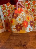 Vintage Flower Power Lampenkap Jaren 70, Huis en Inrichting, Lampen | Lampenkappen, Gebruikt, Ophalen of Verzenden, Rood, Minder dan 25 cm