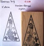 Bloemen 619  Houten stempel, Hobby en Vrije tijd, Stempelen, Ophalen of Verzenden, Zo goed als nieuw, Houten stempel