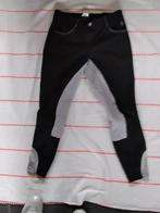 Paardrijbroek zwart met grijze leren stukken maat 40, Overige soorten, Ophalen of Verzenden, Zo goed als nieuw, Dames