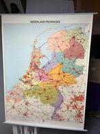 Landkaart nederland provincies, Antiek en Kunst, Ophalen, Aardrijkskunde