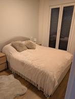 Z.G.A.N. Compleet Bed (140x200) incl. Matras (AMERSFOORT), Huis en Inrichting, Slaapkamer | Bedden, Ophalen, Beige, 140 cm, Zo goed als nieuw