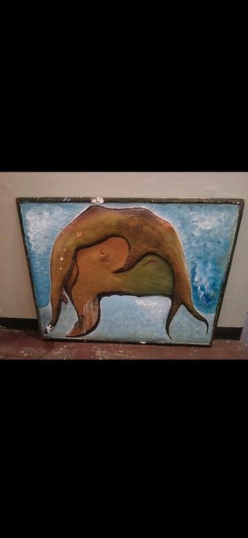 Abstract Schilderij - Mysterieus Kunstwerk beschikbaar voor biedingen