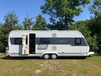 Hobby 650 UMFE met AIRCO en MOVER, Caravans en Kamperen, Caravans, Vast bed, Rondzit, Hobby, 7 tot 8 meter