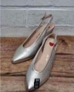 JHAY - Zilveren leren pumps maat 36 - Nieuw €105, Nieuw, Ophalen of Verzenden, X, Grijs