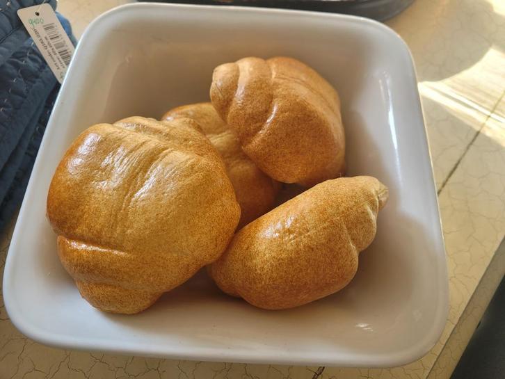 Vintage dikke aardewerk schaal, Antiek en Kunst, Curiosa en Brocante, Ophalen of Verzenden