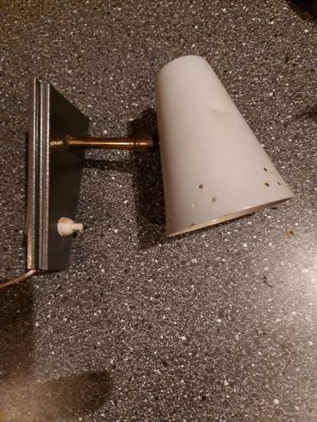 Vintage mid century wandlampje - metaal beschikbaar voor biedingen