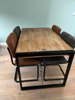 Mooie Eetkamerset met 4 stoelen, Huis en Inrichting, Tafels | Eettafels, Ophalen, Gebruikt, 100 tot 150 cm, Vier personen