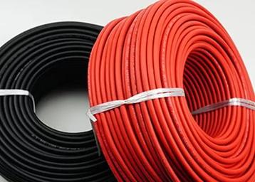 6mm² kabels zwart of rood.