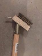 Onkruidborstel met houder+steel,nieuwe-ophalen, Tuin en Terras, Hand-tuingereedschap, Ophalen of Verzenden, Nieuw