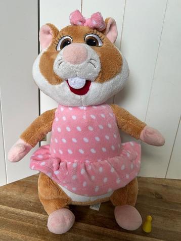 AH hamster meisje in roze jurk 26cm  beschikbaar voor biedingen