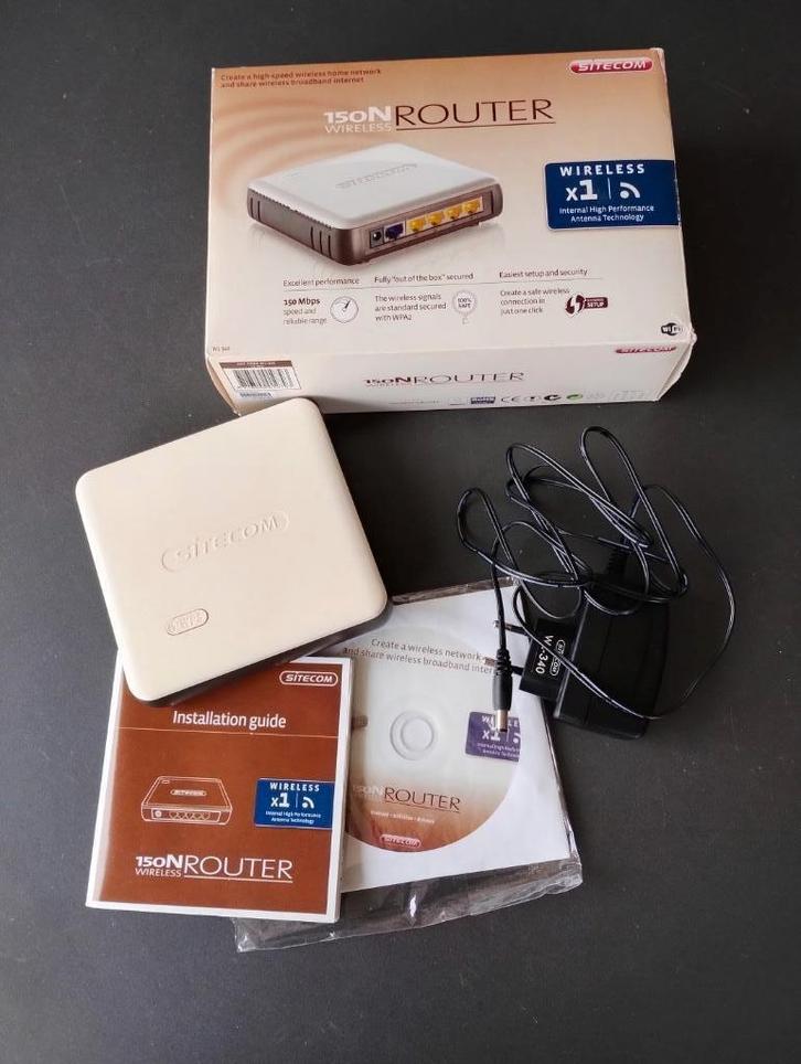 sitecom 150N wireless router, Computers en Software, Routers en Modems, Gebruikt, Router, Ophalen
