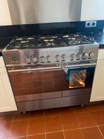 Boretti Mline Gasfornuis met Dubbele Oven - 6 Pitten, Witgoed en Apparatuur, Fornuizen, Gebruikt, 60 cm of meer, Grill, Ophalen of Verzenden