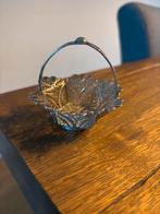 Verzilverd Mandje met Fijn Filigraan, Antiek en Kunst, Ophalen of Verzenden, Zilver