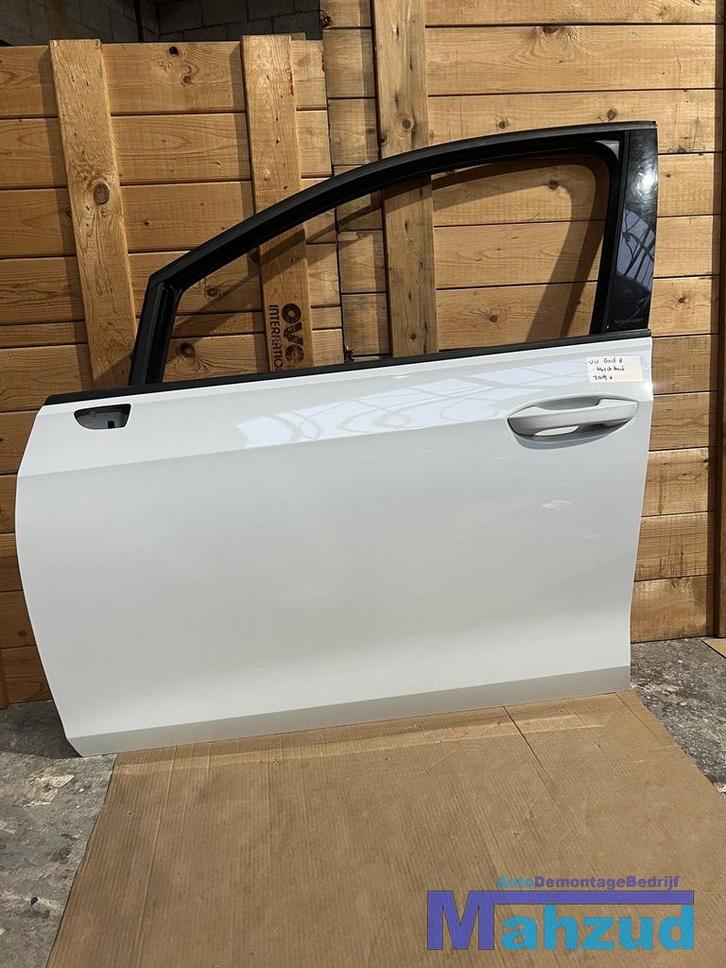 VW GOLF 8 hatchback WIT links voor deur portier 2019+, Auto-onderdelen, Carrosserie en Plaatwerk, Deur, Gebruikt, Ophalen of Verzenden