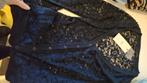 Donkerblauw kanten vestje - Maat S, Kleding | Dames, Ophalen of Verzenden, Nieuw, Maat 36 (S), Blauw