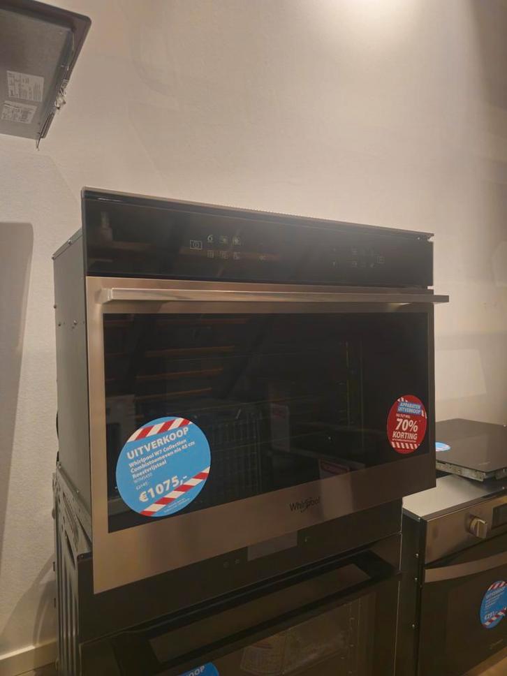 Whirlpool W7 Combistoomoven - ZGAN, Witgoed en Apparatuur, Ovens, Zo goed als nieuw, Inbouw, Oven, 45 tot 60 cm, 45 tot 60 cm