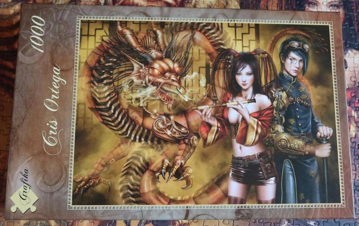 Legpuzzel Grafika – 1000 stukjes – Chasing the Dragon, Hobby en Vrije tijd, Denksport en Puzzels, Zo goed als nieuw, Legpuzzel