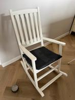 Witte schommelstoel, Huis en Inrichting, Stoelen, Ophalen, Zo goed als nieuw, Wit, Eén