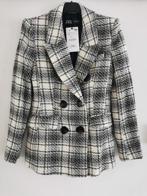 ZARA geruit jasje mt. XS-S, Kleding | Dames, Jasjes, Kostuums en Pakken, Nieuw, Jasje, Maat 36 (S), Overige kleuren, Verzenden