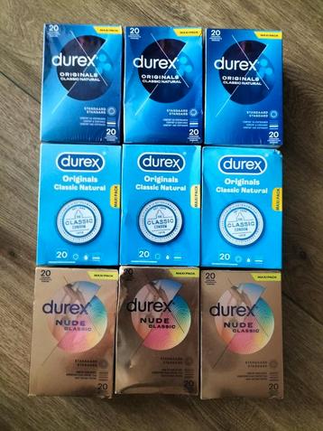 Durex condooms originals classic natural en Nude 9x 20 stuks beschikbaar voor biedingen