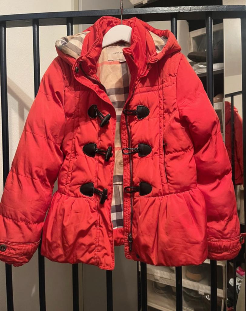 Burberry Jas - Maat 128, Kinderen en Baby's, Ophalen, Zo goed als nieuw, Meisje