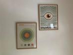 Set van 2 bauhaus poster prints 30x40cm, Rechthoekig Staand, Ophalen of Verzenden, Zo goed als nieuw, Canvas of Doek