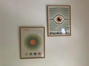 Set van 2 bauhaus poster prints 30x40cm beschikbaar voor biedingen