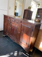 Koloniaal dressoir teakhout 150 x 90 x 42, Ophalen, Teakhout, Zo goed als nieuw, Met deur(en)
