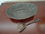 Tinnen schaaltje met lepel, Antiek en Kunst, Antiek | Tin, Ophalen of Verzenden