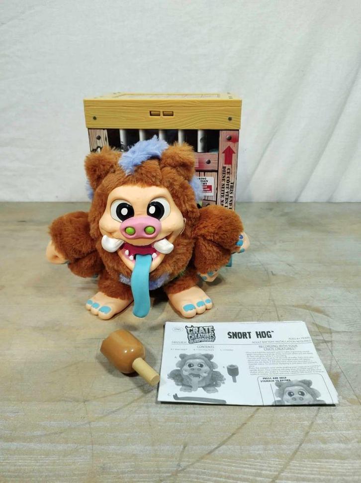 Crate Creatures    SNORT HOG, Kinderen en Baby's, Speelgoed | Knuffels en Pluche, Nieuw, Overige typen, Verzenden