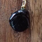 Hanger met zwarte steen, Ophalen of Verzenden, Gebruikt, Zwart, Steen of Mineraal