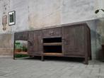 Vintage Werkbank Grijs | Industriele Kast Dressoir Staal, Ophalen of Verzenden, Gebruikt