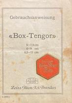 Zeiss Ikon Box Tengor gebruiksaanwijzing Antiek - Duits, Ophalen of Verzenden, Gebruikt, Overige merken