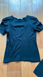 Chique zwart t shirt Vanila maat 38, Maat 38/40 (M), Zwart, Ophalen of Verzenden, Zo goed als nieuw
