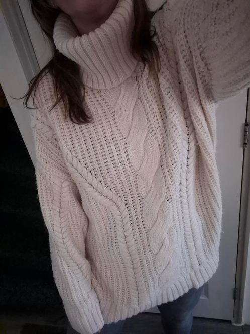 Trendyol coltrui trui kabel kabeltrui M 38 creme wit beige, Kleding | Dames, Truien en Vesten, Zo goed als nieuw, Maat 38/40 (M)