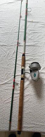 Zeevis hengel met molen, Ophalen, Vaste hengel