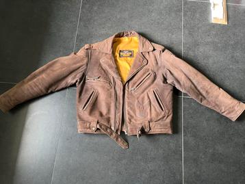 Vintage lederen Harley Davidson jas. beschikbaar voor biedingen