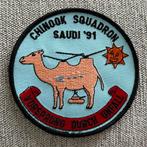Patch RAF 18 SQN Chinook Gulf War Saudi 1991, Embleem of Badge, Luchtmacht, Ophalen of Verzenden, Engeland