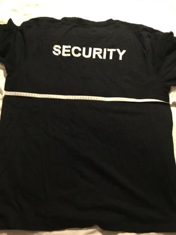T shirt met SECURITY er op 4XL beschikbaar voor biedingen