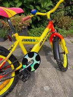 Kinderfiets crossfiets geel met rood goede banden, Ophalen of Verzenden, Gebruikt, Minder dan 16 inch, Lucano