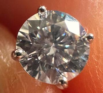 5mm luxe Moissanite Oorbellen – 1ct – 925 Zilver – GRA Cert beschikbaar voor biedingen